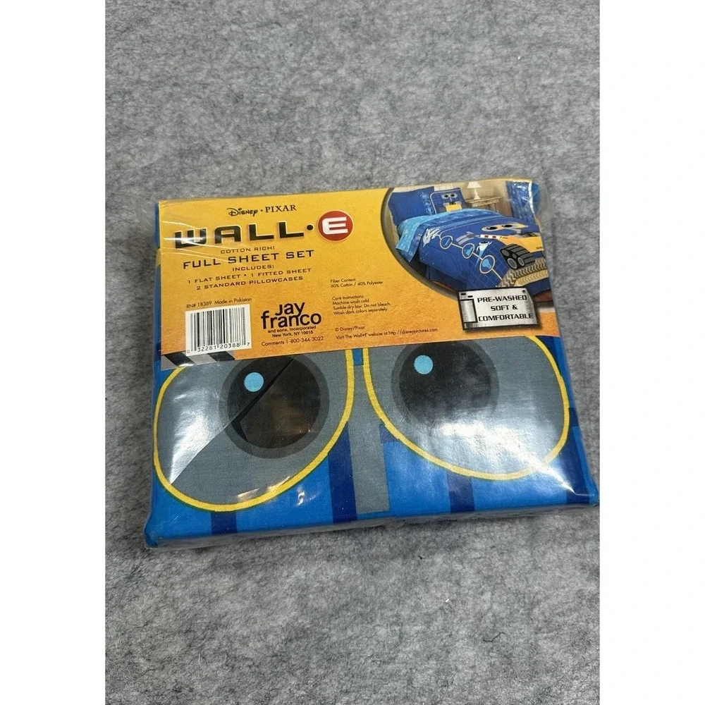 Vintage Disney Pixar Wall-E And Eva Full Sheet Set
